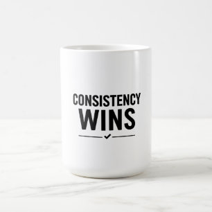 Consistency Wins Gym Motivation Shirt Coffee Mug
