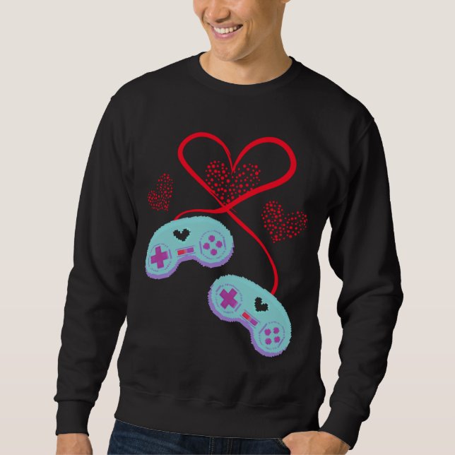 Console Arcade Happy Valentine s Day Love Relation Sweatshirt (Front)