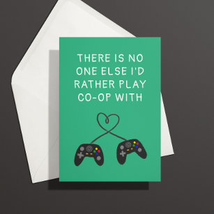 Console Gamer Love Anniversary Card
