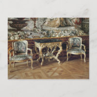 Console table and two armchairs, 1745