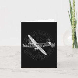 Consolidated B-24 Liberator Ww2 Us Military Aircra Card