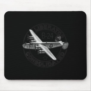 Consolidated B-24 Liberator Ww2 Us Military Aircra Mouse Pad