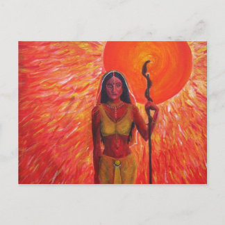 "Consort of the Sun" Peinture acrylique - Carte po