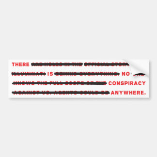 Conspiracy Bumper Sticker