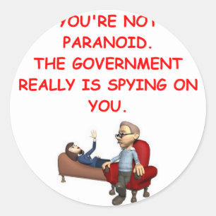 conspiracy classic round sticker