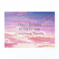 Conspiracy Theorist B-day