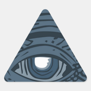 Conspiracy Theorist Illuminati Pyramid Eye Triangle Sticker