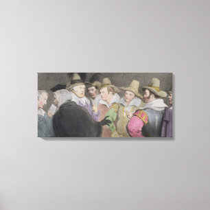 Conspiracy to Blow up the Parliament, (HB Sketches Canvas Print