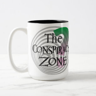 Conspiracy zone Two-Tone coffee mug
