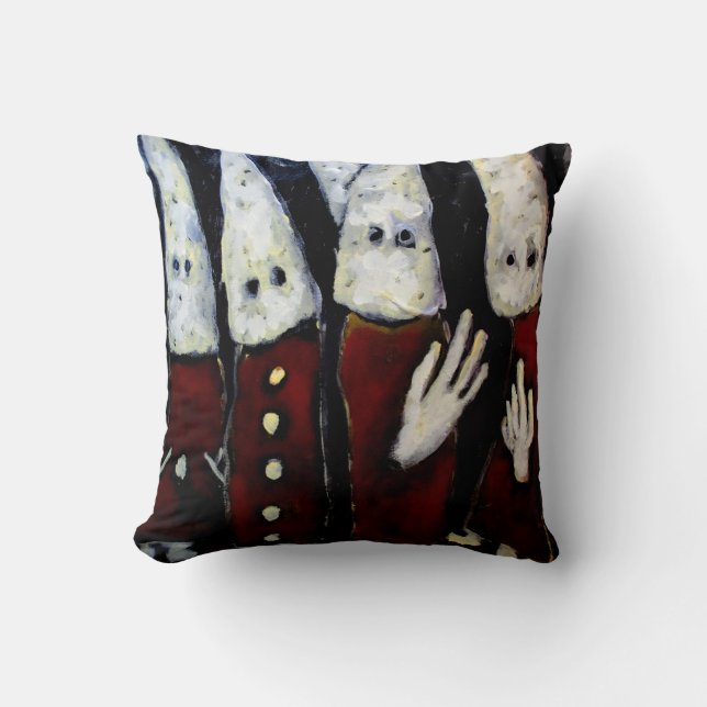 Conspirators Throw Pillow (Front)