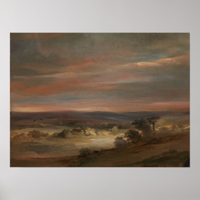 Constable - A View On Hampstead Heath Poster (Front)