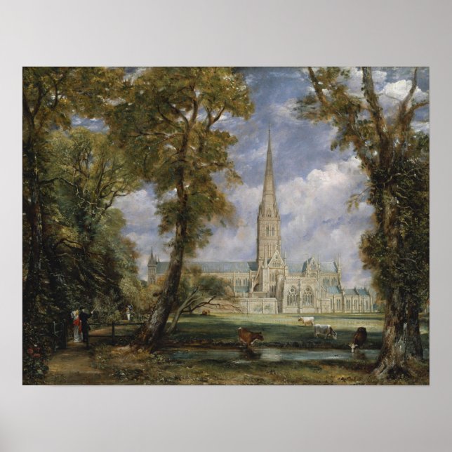 Constable - Salisbury Cathedral  Poster (Front)