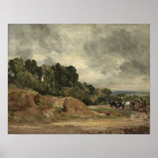 Constable - Sandbanks And A Cart And Horses On Ham Poster (Front)