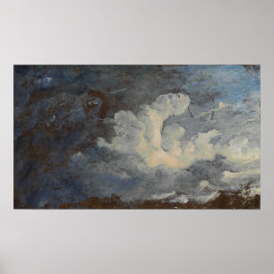 Constable - Storm Clouds Over Hampstead Poster