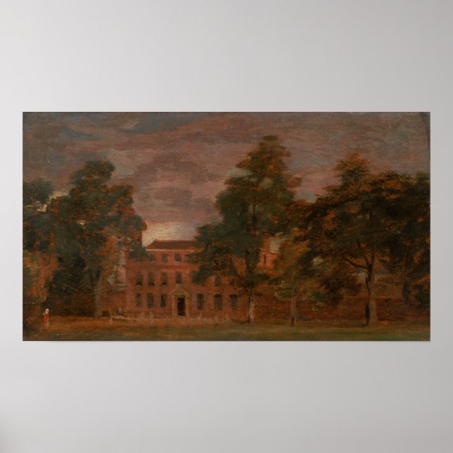 Constable - West Lodge East Bergholt Poster (Front)