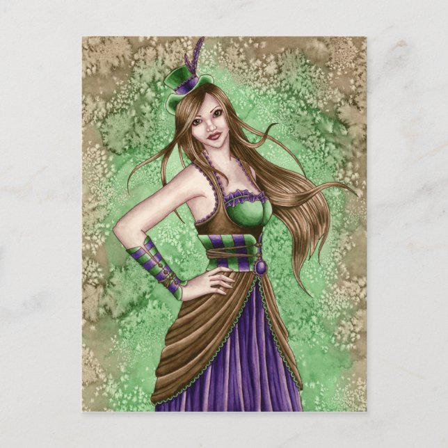 Constance - Carte postale Steampunk (Devant)