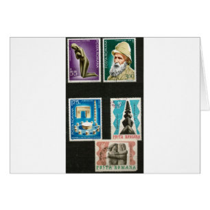 Constantin Brancusi art on stamps