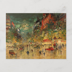 Constantin Korovin: Paris at Night Postcard