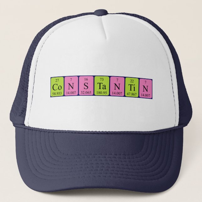 Constantin periodic table name hat (Front)