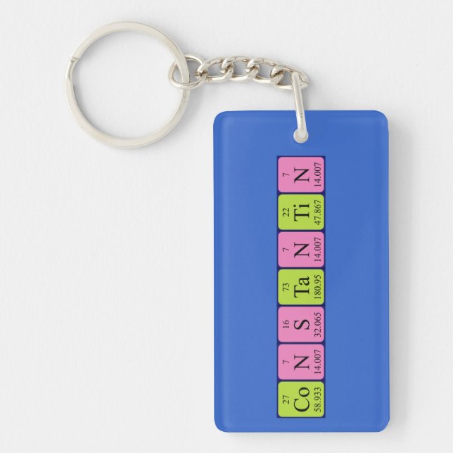 Constantin periodic table name keyring (Front)