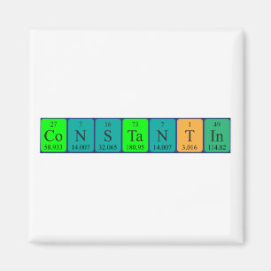 Constantin periodic table name magnet