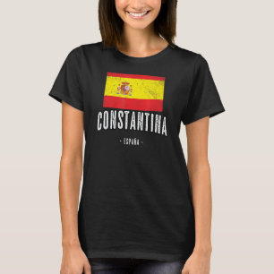 Constantina Spain Es Flag City   Bandera Ropa T-Shirt