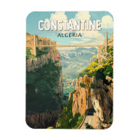 Constantine Algeria Travel Art Vintage