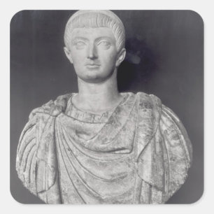 Constantine I  c.350 AD Square Sticker