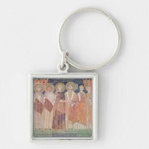 Constantine IV granting Bishop privileges Keychain