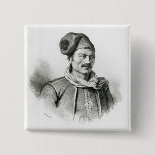 Constantine Kanaris 2 Inch Square Button