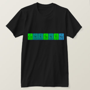 Constantine periodic table name shirt