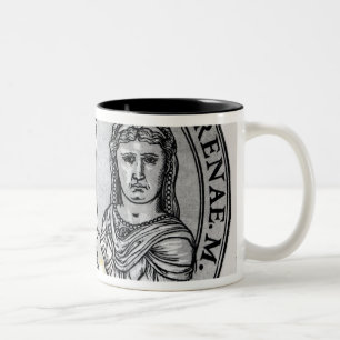 Constantine VI and his Mother Irene Two-Tone Coffee Mug