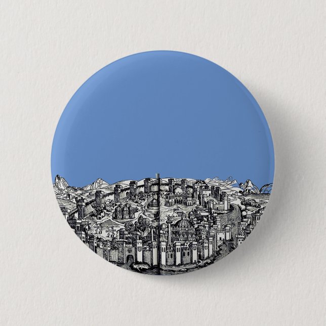 Constantinople capital of the Roman Empire 2 Inch Round Button (Front)