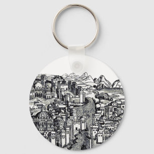 Constantinople capital of the Roman Empire Keychain