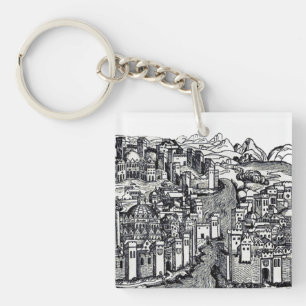 Constantinople capital of the Roman Empire Keychain