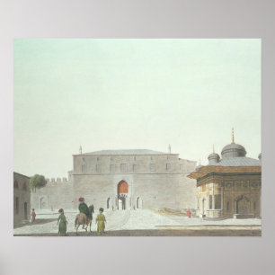 Constantinople: Haghia Sophia Square showing the f Poster