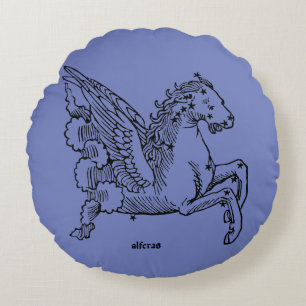 Constellaion: Pegasus Round Pillow