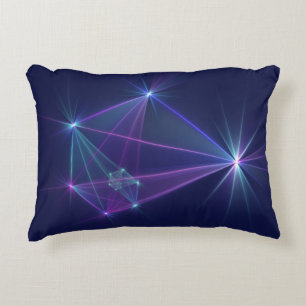 Constellation, Abstract Fantasy Fractal Art Accent Pillow