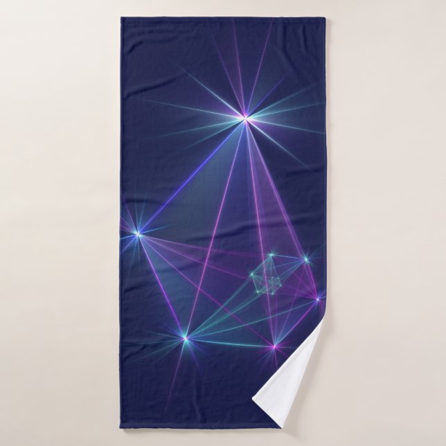 Constellation, Abstract Fantasy Fractal Art Bath Towel (Bath Towel)
