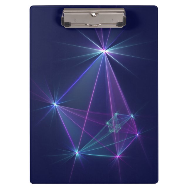 Constellation, Abstract Fantasy Fractal Art Clipboard (Front)