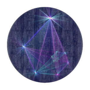 Constellation, Abstract Fantasy Fractal Art Cutting Board