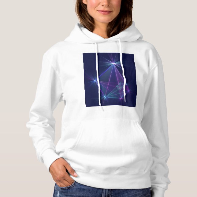 Constellation, Abstract Fantasy Fractal Art Hoodie (Front)