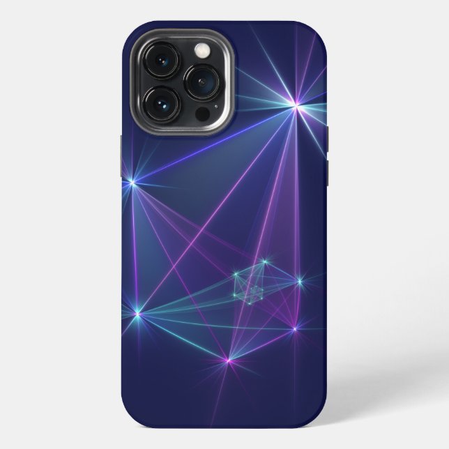 Constellation, Abstract Fantasy Fractal Art iPhone Case (Back)