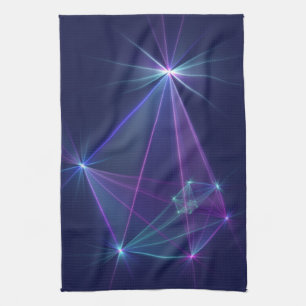 Constellation, Abstract Fantasy Fractal Art Kitchen Towel