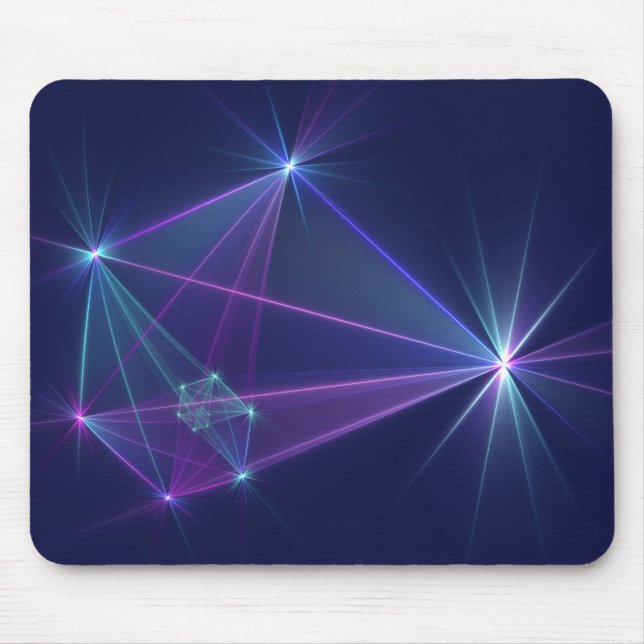 Constellation, Abstract Fantasy Fractal Art Mouse Pad (Front)