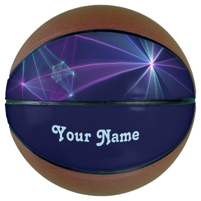 Constellation, Abstract Fantasy Fractal Art Name Basketball (Front)