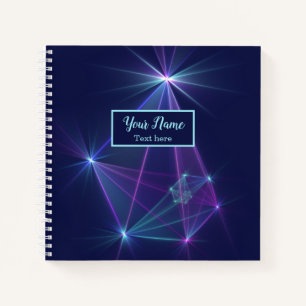 Constellation, Abstract Fantasy Fractal Art Name Notebook