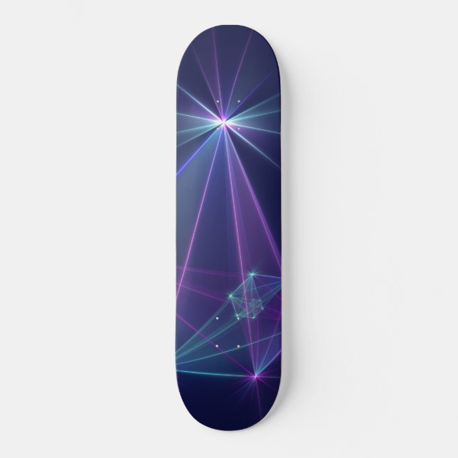 Constellation, Abstract Fantasy Fractal Art Skateb Skateboard (Front)