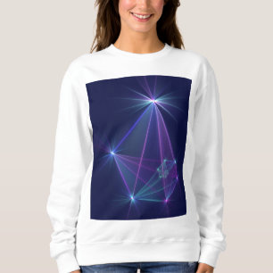 Constellation, Abstract Fantasy Fractal Art Sweatshirt