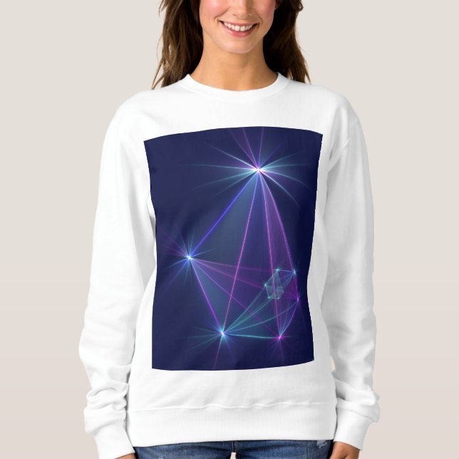 Constellation, Abstract Fantasy Fractal Art Sweatshirt (Front)